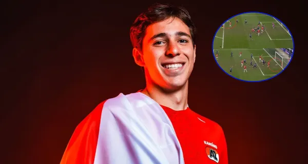 Chávez colaboró en el gol del empate contra el Ajax