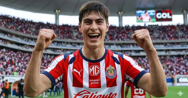 Ilustración digital de Armando González con Chivas