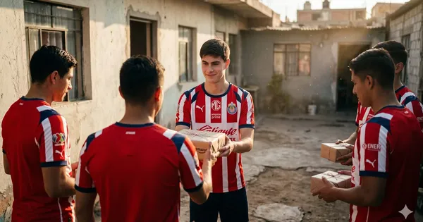 Hormiga González tiene un gesto con sus compañeros del Tapatío FC