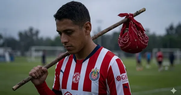 Ilustración digital de la partida de Luis Romo de Chivas