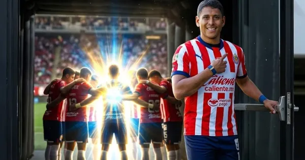 Ilustración digital de Luis Romo yéndose de Chivas