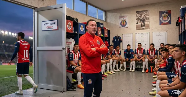 Jugador de Chivas que no quiere continuar bajo el mando de Gabriel Milito (ilustración generada con IA)
