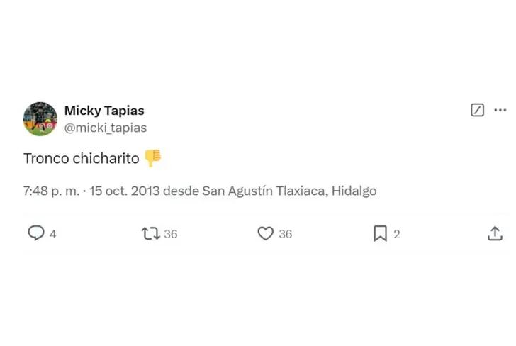 Crítica de Miguel Tapias a Chicharito en redes sociales