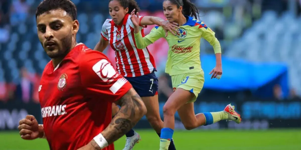 Alexis Vega con la de Toluca y Chivas femenil vs América femenil