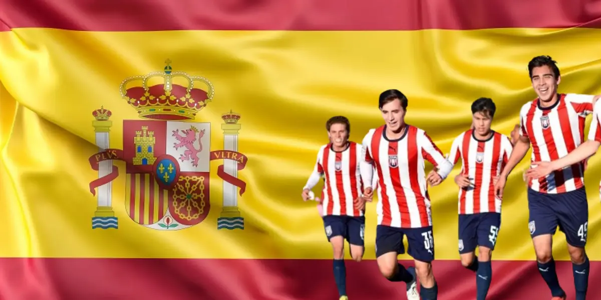 Canteranos de Chivas en la bandera de España