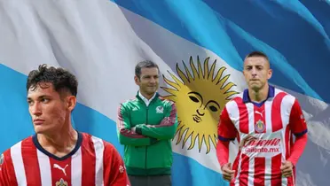 Chiquete Jimmy y Piojo con la bandera de Argentina 