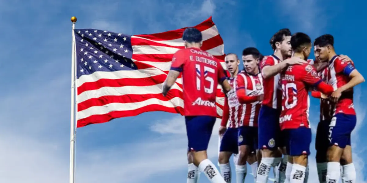 Chivas con la bandera de USA