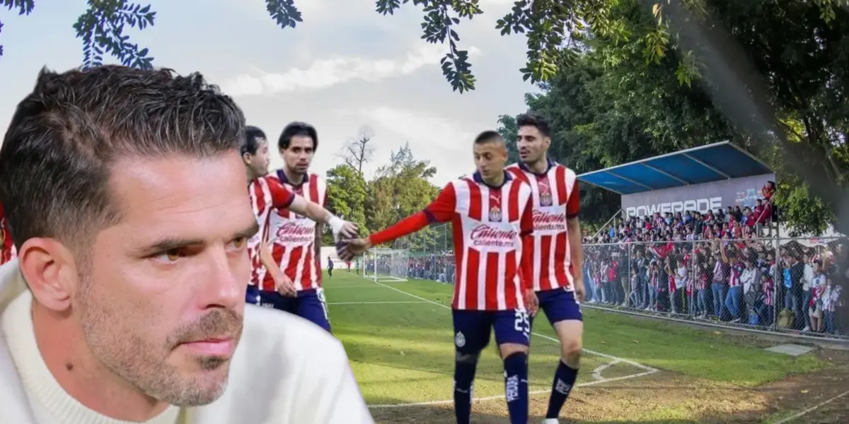 Fernando Gago. junto a futbolistas de Chivas / FOTO SOY FÚTBOL