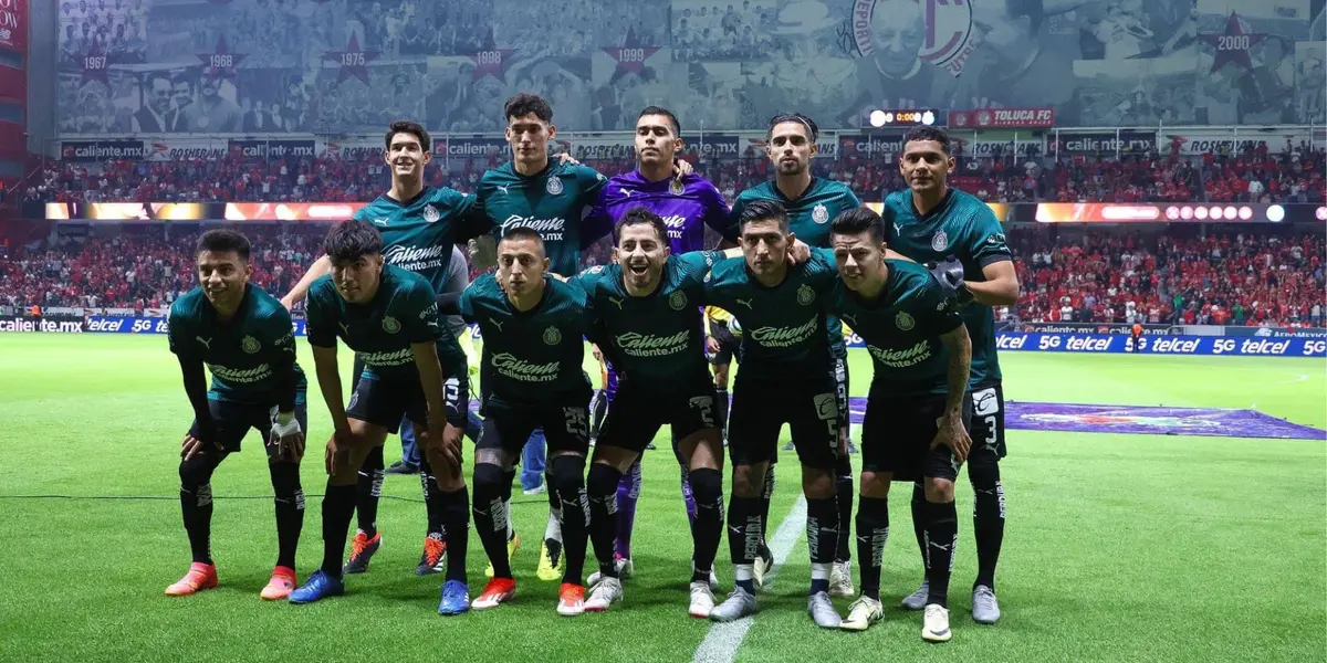 Foto de los jugadores de Chivas vs Toluca