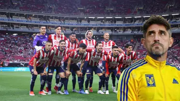 Jugadores de Chivas en la foto y Paunovic con Tigres