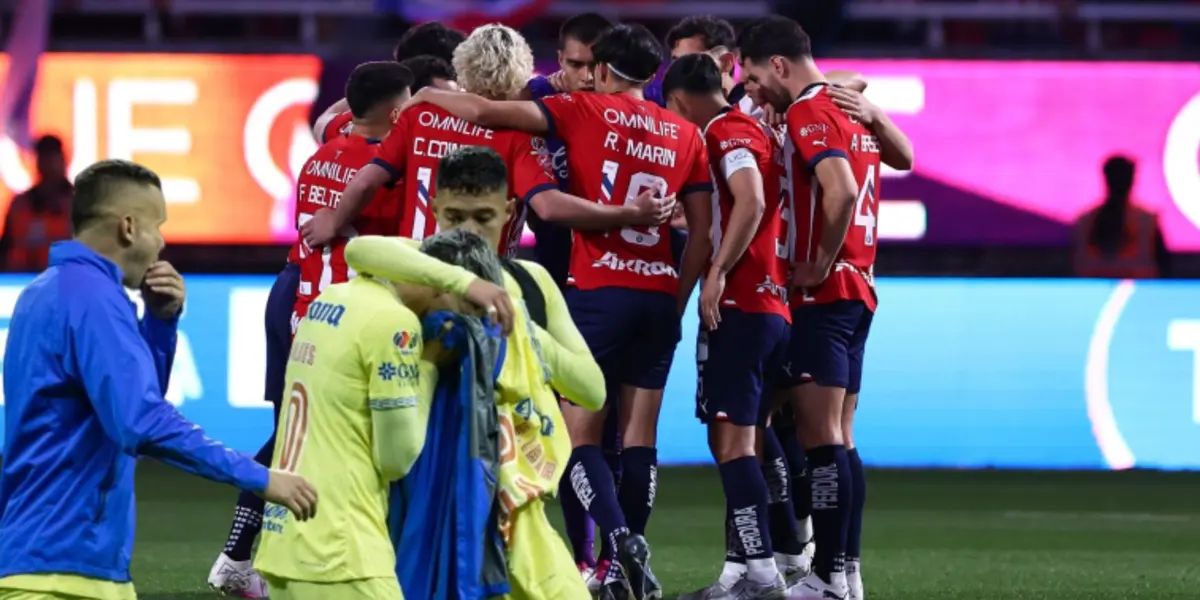 Jugadores de Chivas y americanistas llorando