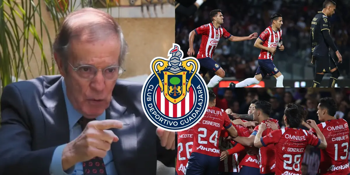 La reacción de José Ramón Fernández al ver como Chivas le puso un baile a sus Pumas.
