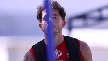 Mozo en entreno. Foto: Chivas