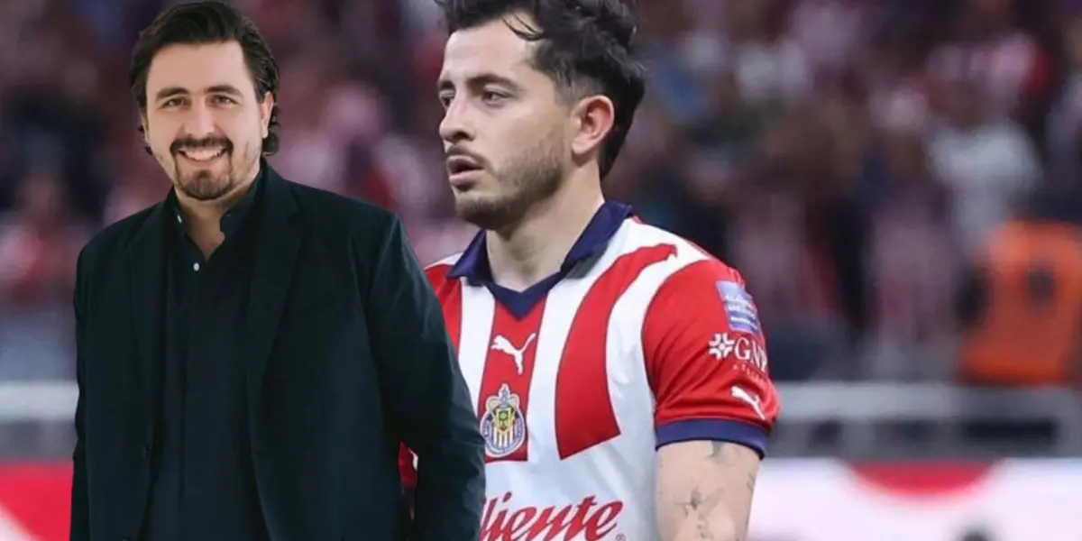 Alan Mozo en partido de Chivas y Amaury Vergara