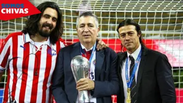 Amaury Vergara, Jorge Vergara y Matías Almeyda en Chivas (Fuente: MEXSPORT)