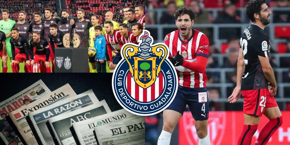 Así reaccionó la prensa española a horas del partido entre Chivas y el Athletic Club de Bilbao. 