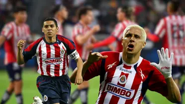 Bofo y Ramón con jugadores de Chivas/FOTO: Rebaño Pasión