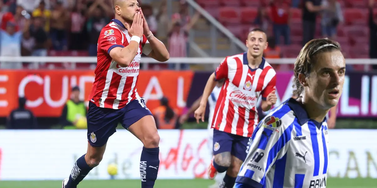 Chicharito y Piojo celebrando y Cortizo con Monterrey