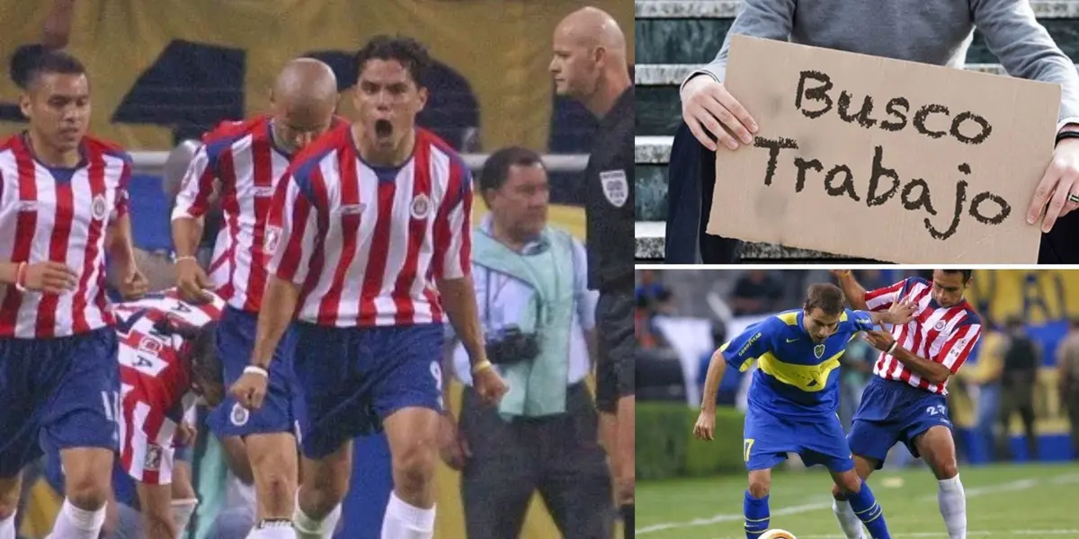 Chivas de Guadalajara lo bailó en un cotejo de Copa Libertadores, en el que el defensa fue superado por la parte posterior del chiverío, ahora no tiene trabajo. 