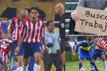 Chivas de Guadalajara lo bailó en un cotejo de Copa Libertadores, en el que el defensa fue superado por la parte posterior del chiverío, ahora no tiene trabajo. 