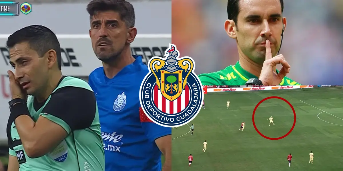 El arbitraje una vez más perjudicando a Chivas en un clásico contra el América. 