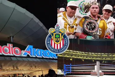 El estadio Akron se convirtió en una arena de boxeo por una noche y hasta recibió nuevo nombre.