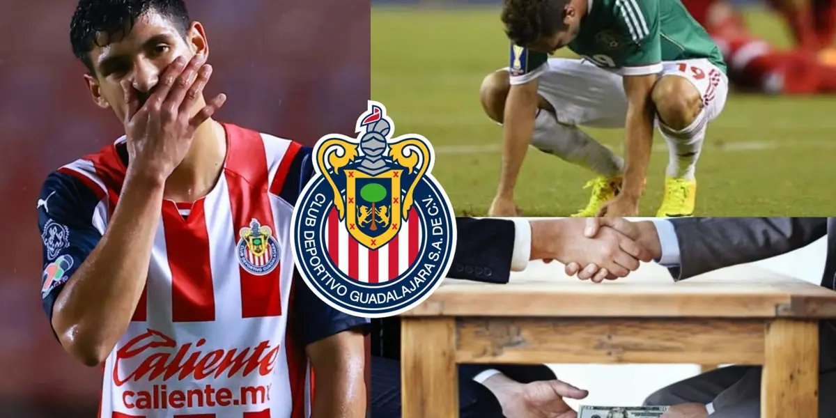 El ex jugador de Chivas, que no rindió, llegó a la selección mexicana por palancas y le llega el karma 