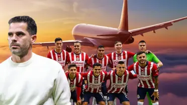 Fernando Gago junto a futbolistas de Chivas / FOTO TELEDIARIO