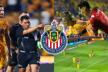 Fernando Guerrero terminaría perjudicando a Chivas tras lo ocurrido en la ida del Tigres vs Chivas. 