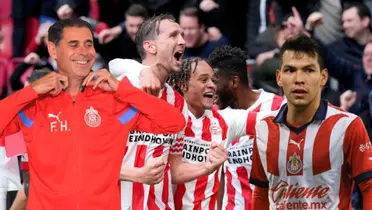 Fernando Hierro, jugadores del PSV y el Chuky con la de Chivas