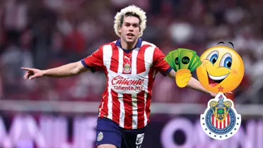 Foto: Cade Cowell y su festejo de gol en Chivas