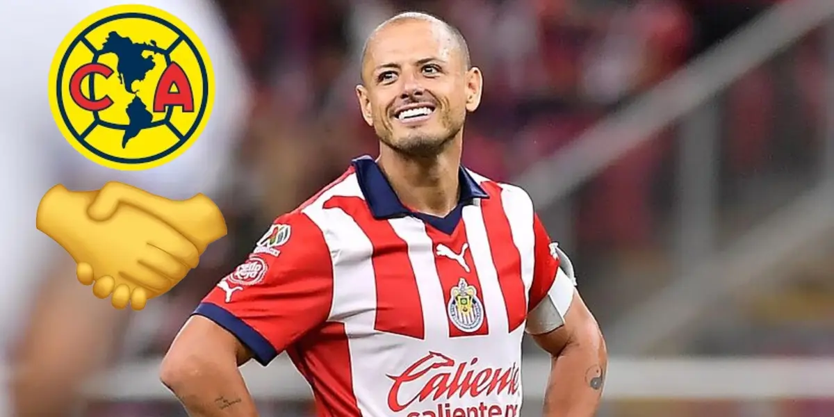 Para la envidia de las Águilas, el ex América que le da su apoyo a Chicharito en Chivas