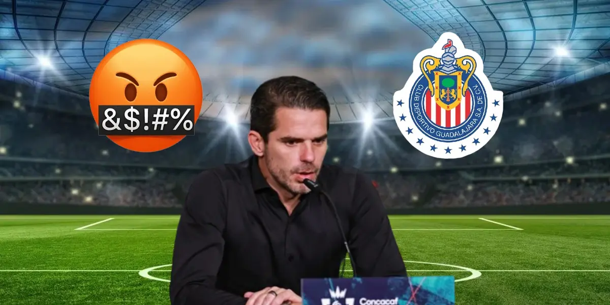 Foto: Fernando Gago en conferencia de Chivas