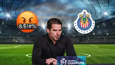 Foto: Fernando Gago en conferencia de Chivas