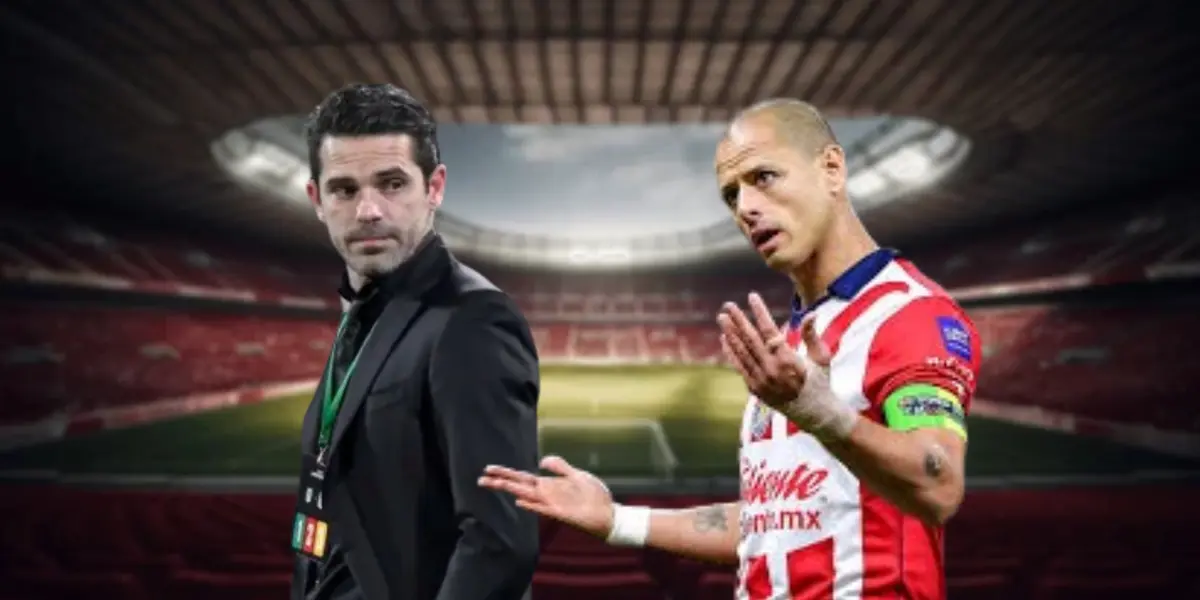 Foto: Fernando Gago y Chicharito Hernández en Chivas