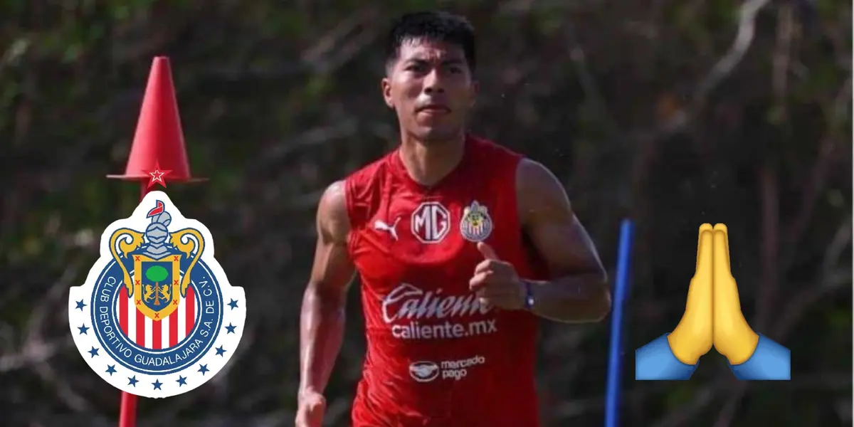 Foto: Fútbol Total / Daniel Aguirre en los entrenamientos de Chivas