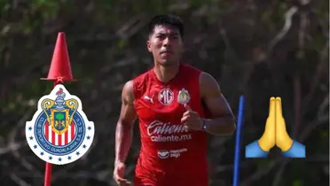 Foto: Fútbol Total / Daniel Aguirre en los entrenamientos de Chivas