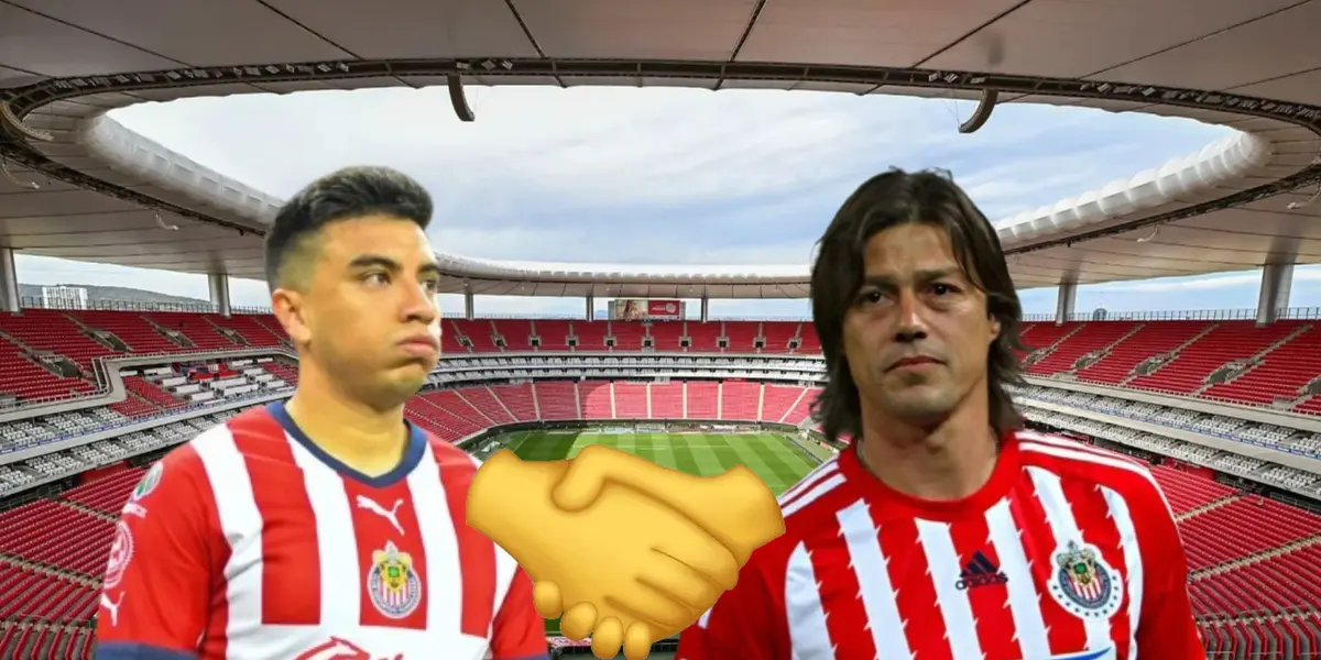 Foto: Infmx / Nene Beltrán y Matías Almeyda en Chivas