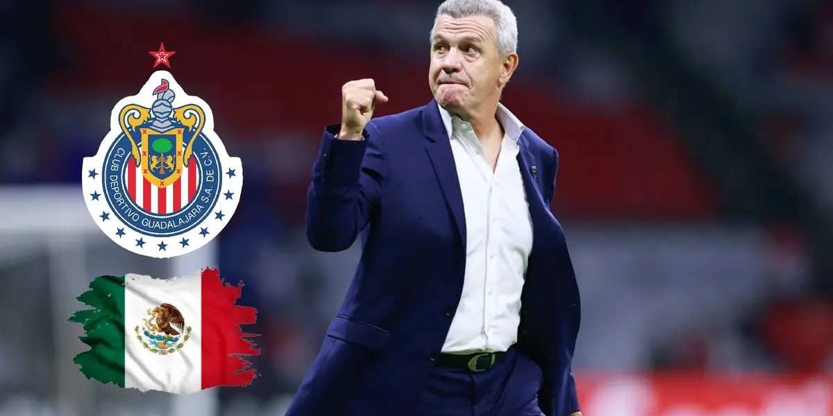 Foto: Javier Aguirre en el Tri y los jugadores de Chivas que observa