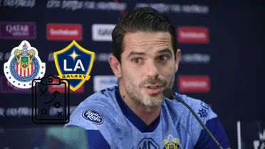 Foto: Telediario / Gago y el once de Chivas ante Galaxy