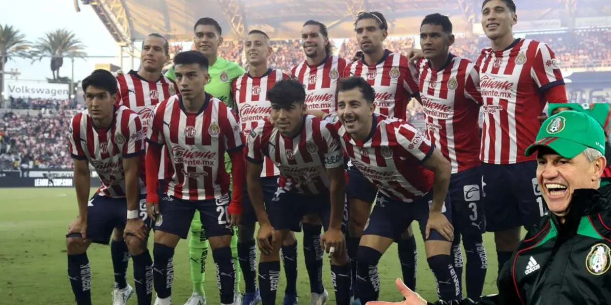 Javier Aguirre y el primer futbolista de Chivas convocado al Tri