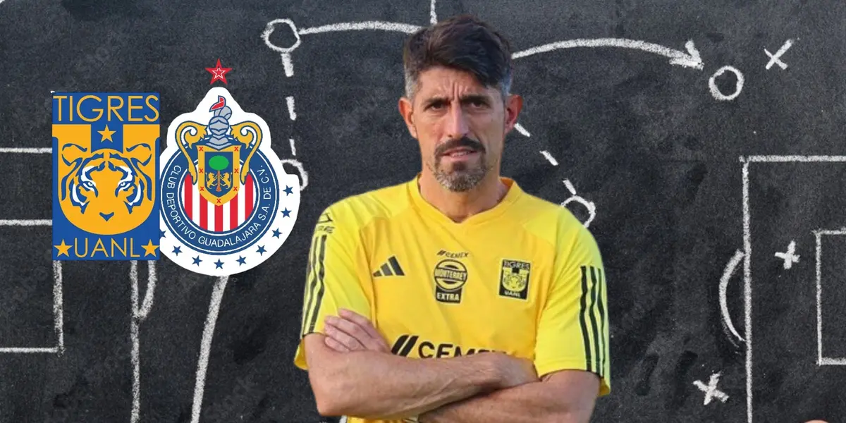 Foto: Veljko Paunovic en el partido de Tigres ante Chivas