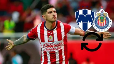 Foto: Víctor Guzmán en Chivas de Guadalajara y el interés de Rayados