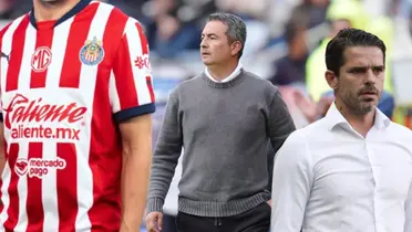 Gago y Ortega con jugador de Chivas/FOTO: Récord