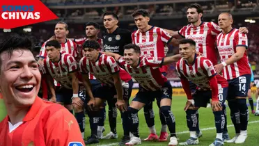 Hirving Lozano y jugadores Chivas (Fuente: MEXSPORT)