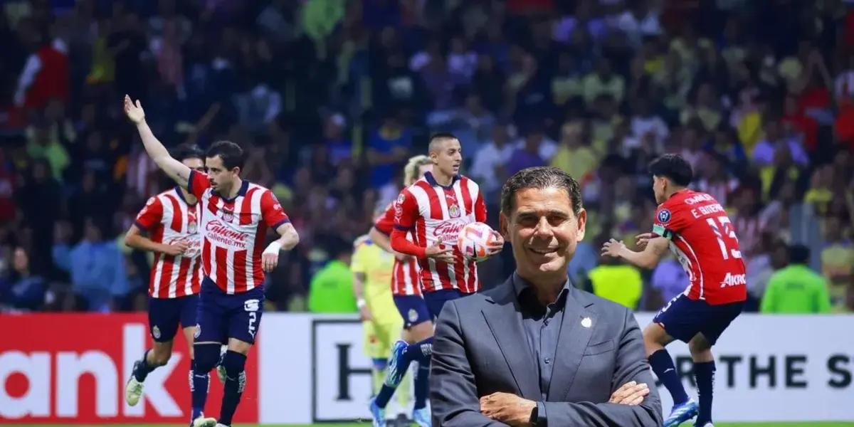 Jugadores de Chivas en el clásico y Hierro