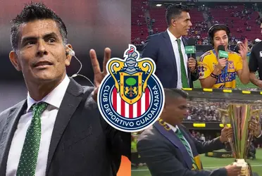 La reacción de Oswaldo Sánchez al reencontrarse con Lainez en el México vs Panamá tras la polémica entrevista de la gran final. 