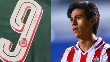 Número nueve en la playera de Chivas, junto a José Macías / Somos Chivas