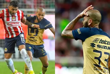 Se reveló quién fue el futbolista que hizo enfadar a Dani Alves en el Chivas vs Pumas.